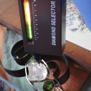 100 ct HERKIMER ROUGH WHITE DIAMOND - SS925 BRACELET - Handmade